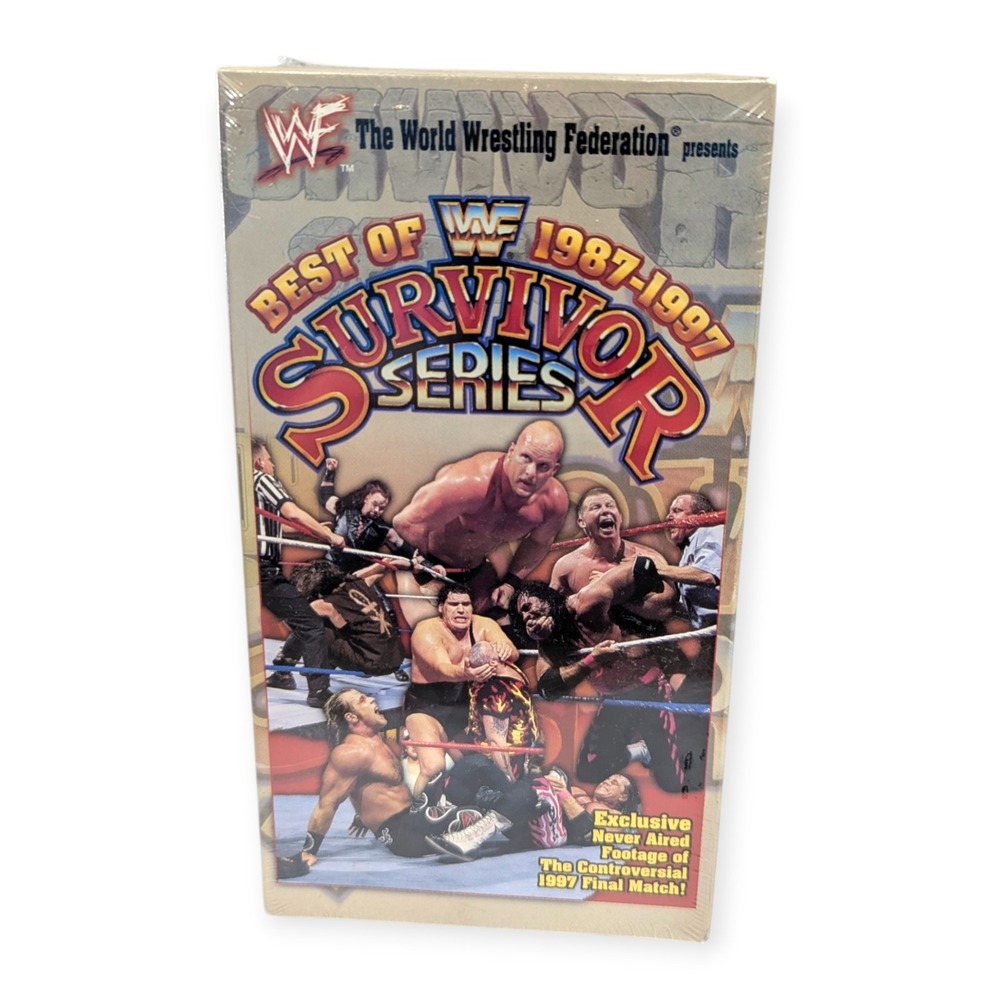 WWF Best of Survivor Series 1987-1997 VHS New Sealed Stone Cold Undertaker 1998